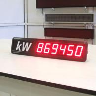 Display a led TD5-65C1-6C per monitoraggio consumi energetici